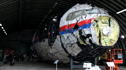 The judges visited the shrapnel-pierced wreckage for the first time in May