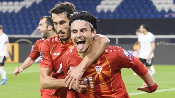 North Macedonia's Eljif Elmas (R) will be key to the underdogs' hopes