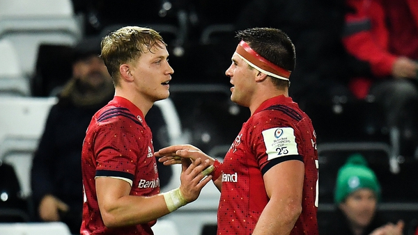Mike Haley (L) and CJ Stander