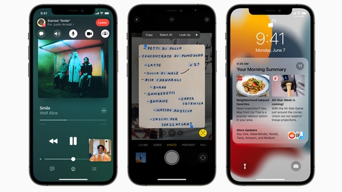 iOS15 contains a host of new features