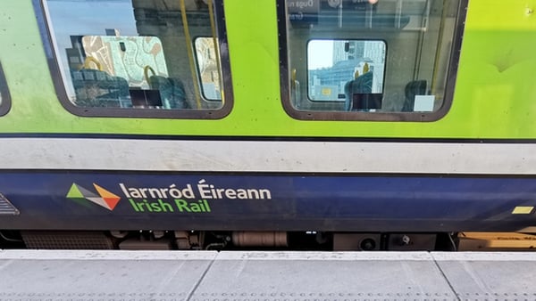 Passenger numbers on Irish Rail services were down 64% last year