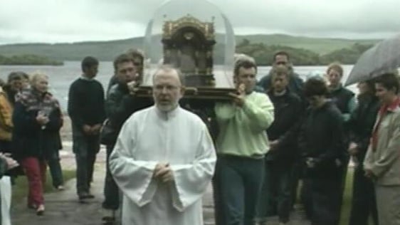 Relics of Saint Thérèse of Lisieux arriving at Lough Derg, Co. Donegal (2001)