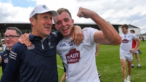Jack O'Connor celebrates with Brian McLoughlin after the game