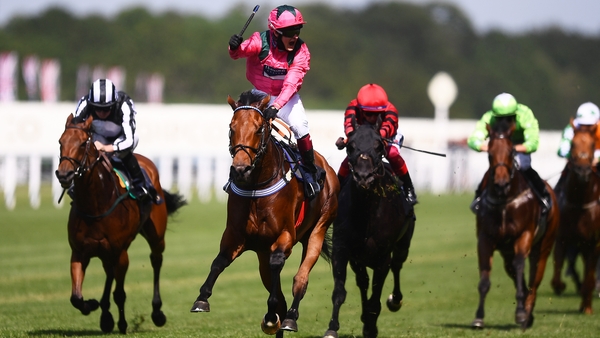 Cieren Fallon celebrates his win on Oxted