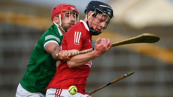 Cork's Jack O'Connor is tackled by Limerick's Barry Nash