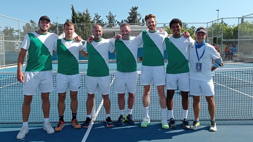 The Irish men's team have been in Davis Cup action in Cyprus