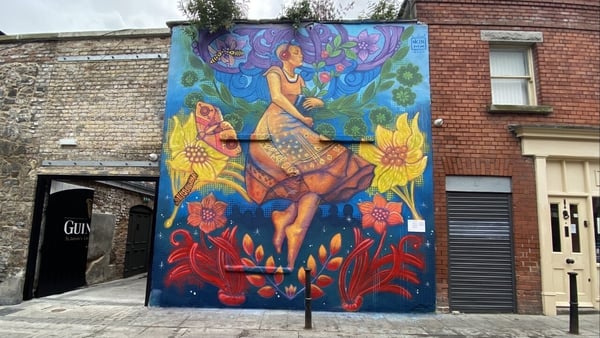 A new mural on Dublin's Camden Row for Pride month