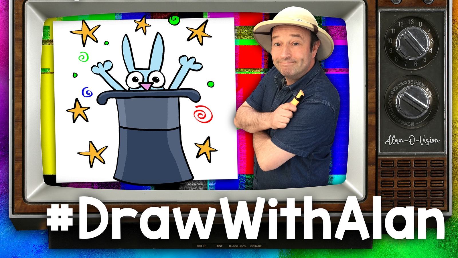 Draw With Alan - How To Draw A Rabbit!