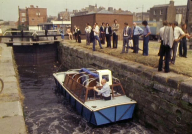 Canal Waterbus at Baggot Street (1976)