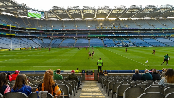 Up to 3,000 fans were allowed attend the camogie league final between Galway and Kilkenny