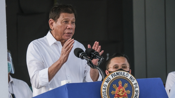Philippines President Rodrigo Duterte said he would jail those who refuse to get vaccinated