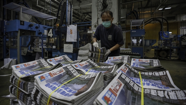 Printers at Apple Daily ran for one final time