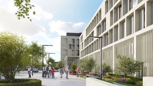Artist impression of proposed new National Maternity Hospital at the St Vincent's Campus
