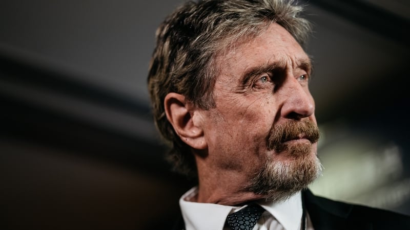 John McAfee made his fortune from creating the
antivirus software that still bears his name