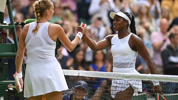 Stephens (r) triumphed 6-3 6-4 over the 10th see