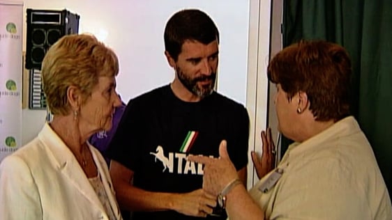 Roy Keane at the launch of Ireland's first braille stamp (2006)