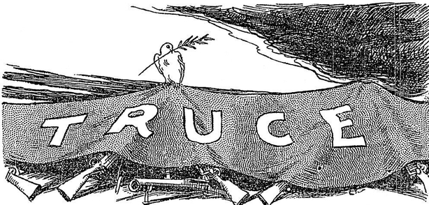 Cartoon on the truce Photo: Sunday Independent, 17 July 1921