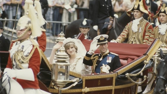 Royal Wedding of Prince Charles and Lady Diana Spencer, 1981.