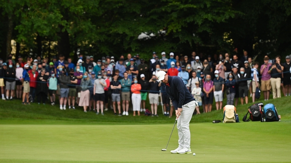 Rory McIlroy on the 14th green at Mount Juliet