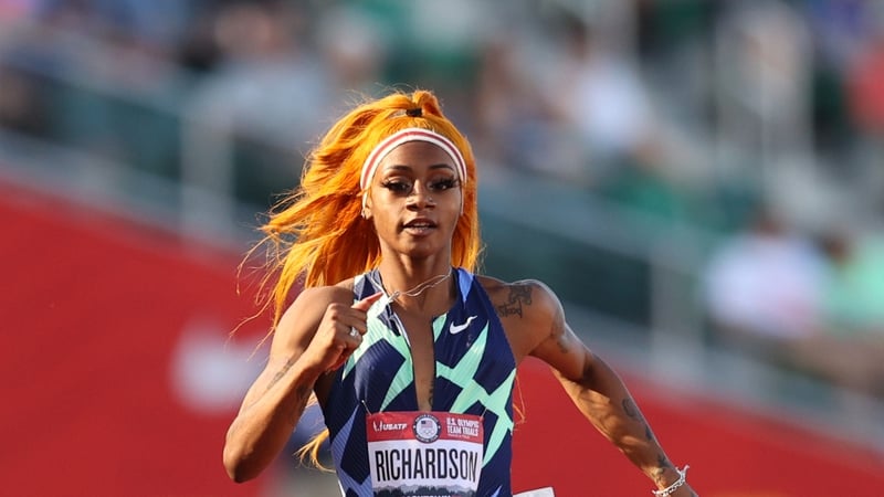 Richardson left off US relay roster after one-month ban