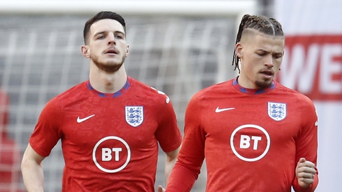 Declan Rice and Kalvin Phillips are relatively inexperienced at international level