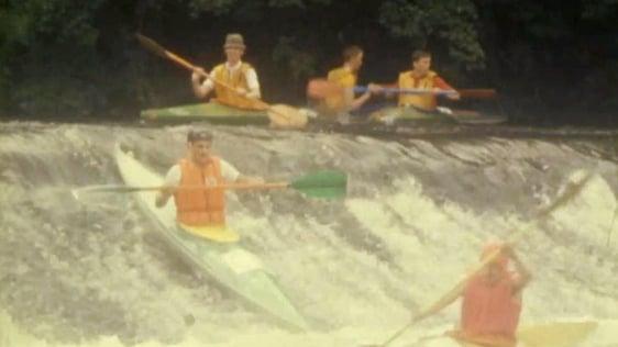 All Army Canoe Race on the River Liffey (1976)