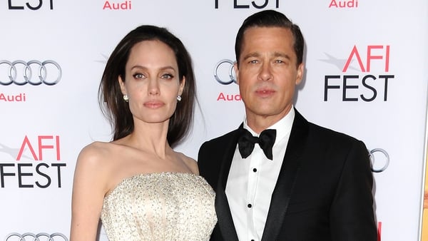 Angelina Jolie and former husband Brad Pitt