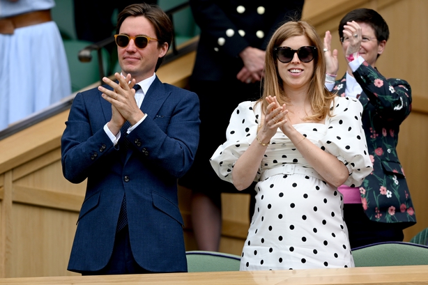 Princess Beatrice looks radiant in polka dots at Wimbledon