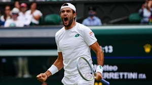 Matteo Berrettini won 86% of points when his first serve landed against Hubert Hurkacz