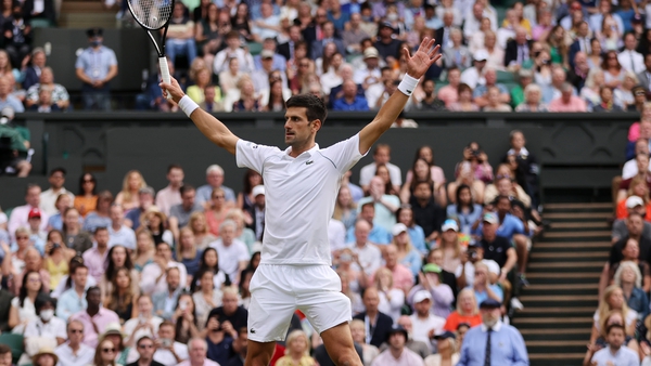 Victory on Sunday would see Novak Djokovic draw level with Roger Federer and Rafael Nadal on 20 grand slam titles