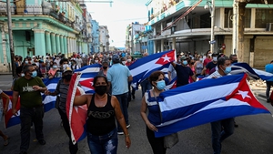 The anti-government rallies started spontaneously in several cities across Cuba
