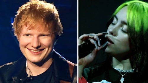 Ed Sheeran and Billie Eilish taking part in Global Citizen Live - a 24-hour broadcast on September 25, 2021