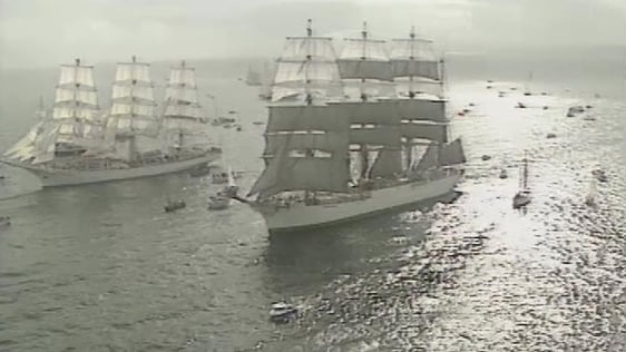 Tall Ships Leave Cork Harbour (1991)