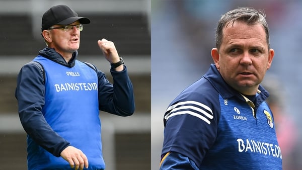 Clare manager Brian Lohan (L) and Wexford manager Davy Fitzgerald will pit their wits against each other once again