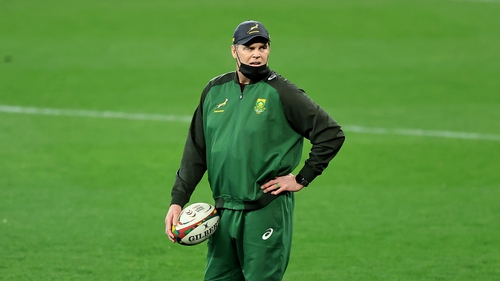 The South Africa director of rugby posted two videos to social media