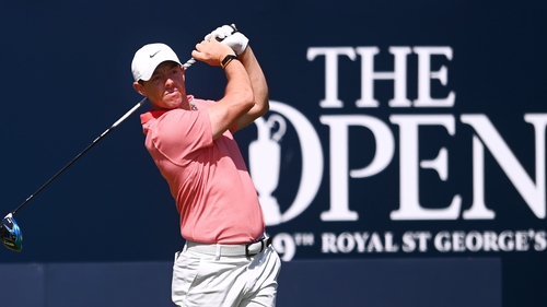 Rory McIlroy shot 38 on the back nine at Royal St George's