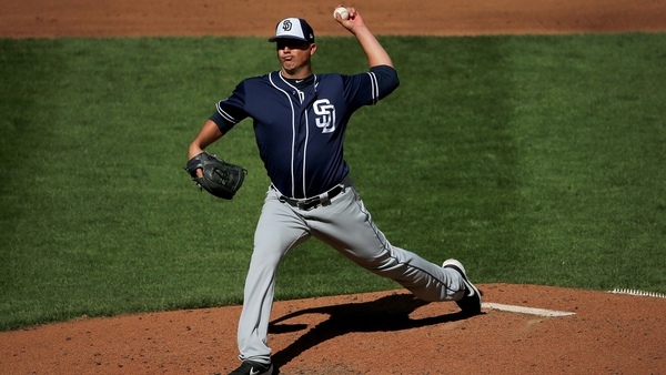 Sammy Solis, pictured during his San Diego Padres days, was one of two Mexican baseball team members to test positive for Covid