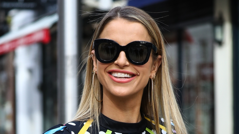 Vogue Williams looks radiant in yellow cut-out dress