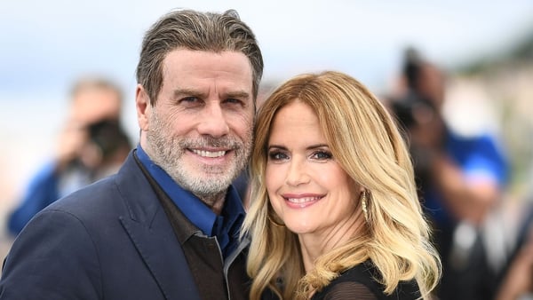 Kelly Preston pictured with her husband John Travolta in 2018