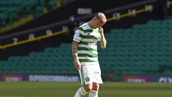 Leigh Griffiths was booed by a section of the Celtic crowd when introduced