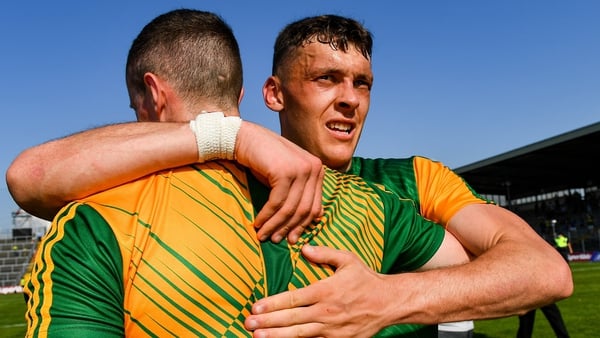 David Clifford, right, and Shane Ryan celebrate the Munster final victory
