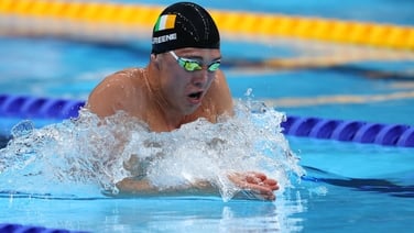 Tokyo 2020: Darragh Greene competes in 200m breaststroke heats