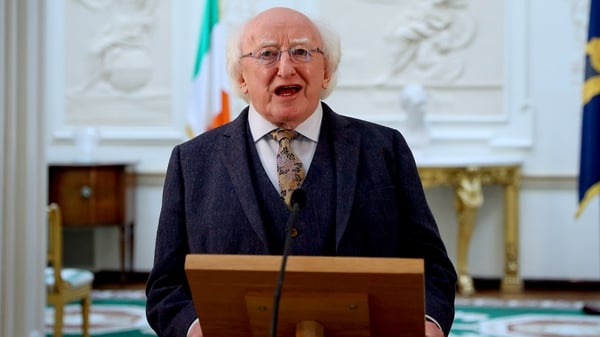 President Michael D Higgins offered his 'deepest condolences' to the soldier's family (File image)