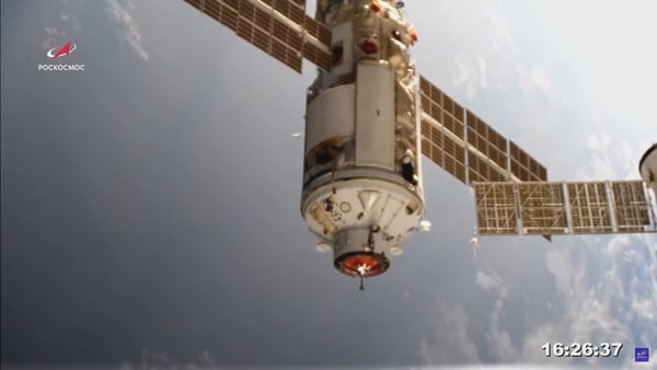 Russia's Nauka Multipurpose Laboratory Module docks with the International Space Station
