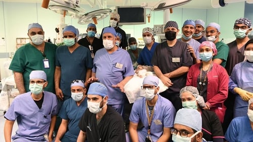 The operation involved a team of 25 medical staff including doctors, technicians and nurses (Pic: Twitter/King Salman Humanitarian Aid & Relief Centre)