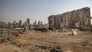 The destroyed grain silo has become a symbol of the damage caused by the blast in Beirut port