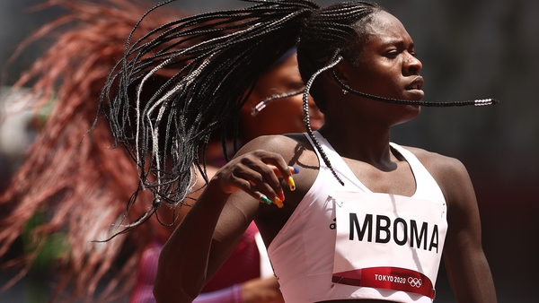 Christine Mboma set a under-20 world record in the semi-final of the 200 metres
