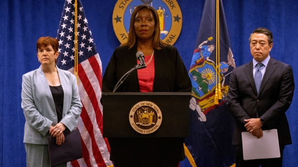 Letitia James, Anne Clark and Joon Kim