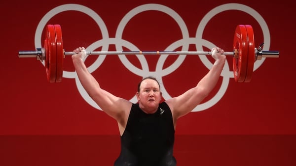 Laurel Hubbard contested the +87kg category weightlifting but failed to complete a single lift
