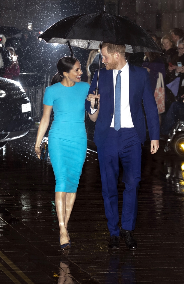 The Duke and Duchess of Sussex arrive at Mansion House in London to attend the Endeavour Fund Awards.